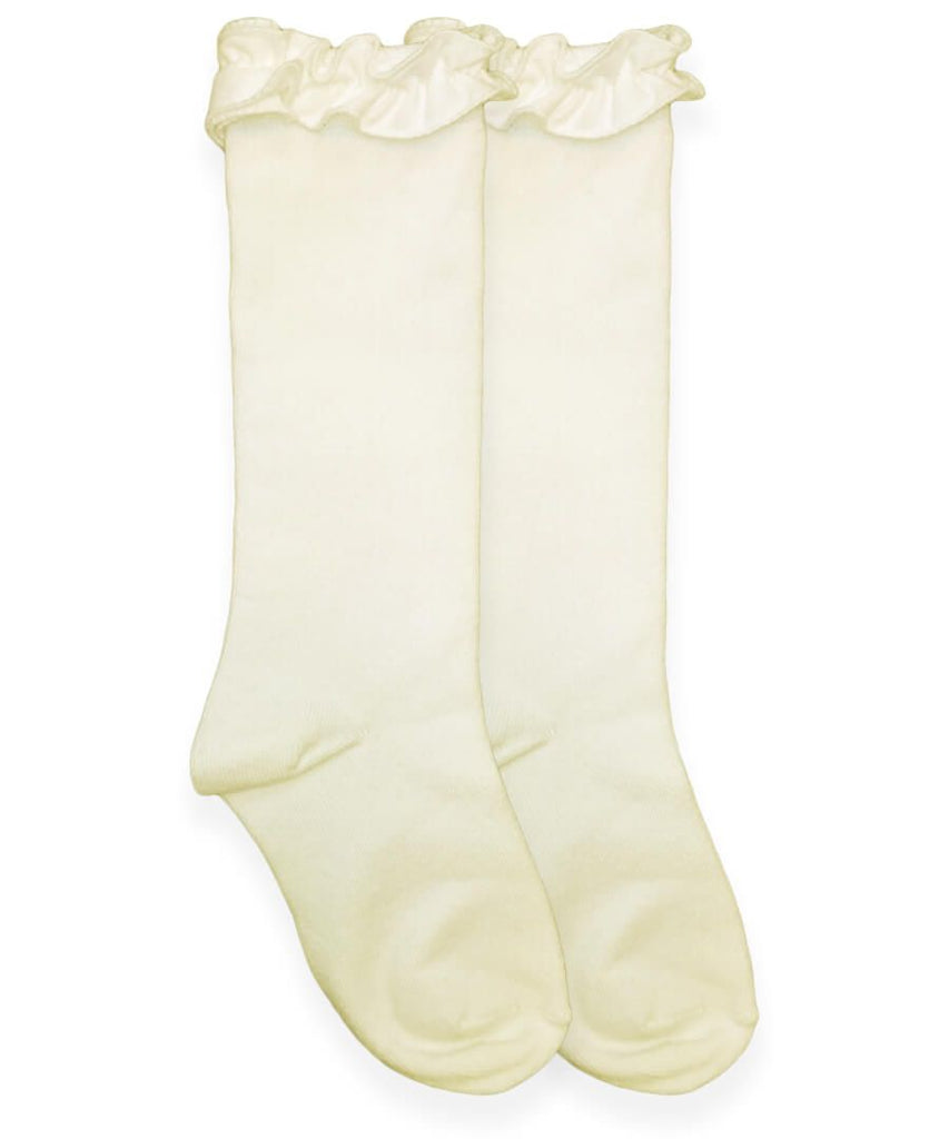 Jefferies Socks Pima Cotton Ruffle Footless Tights 1 Pair